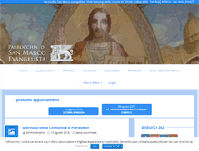 Tablet Screenshot of parrocchiasanmarco.net
